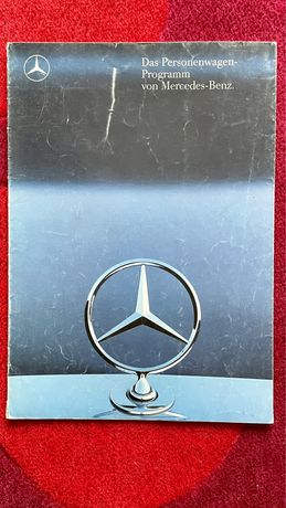 Folder katalog plakat Mercedes-Benz samochody osobowe 1988r. W124 SEC