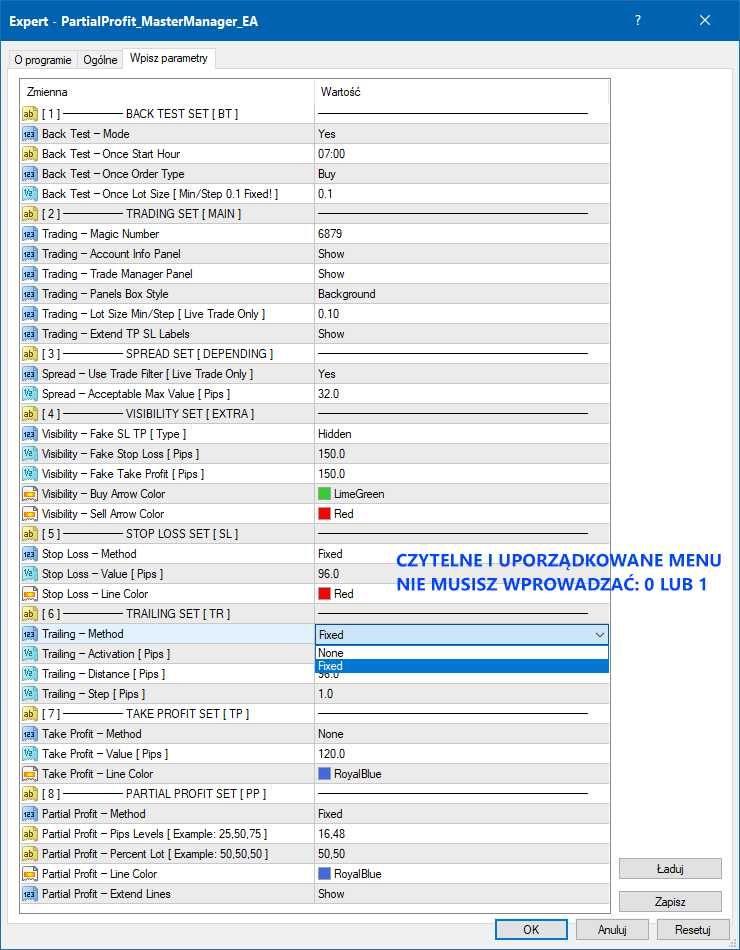 Robot Forex Zarządzanie Handlem, Kontrola Pozycji