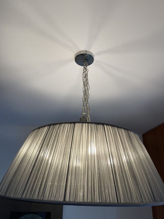 Candeeiro de teto em aço inoxidável