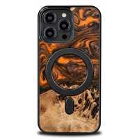 Etui Bewood Unique na iPhone 14 Pro Max - Pomarańczowo-Czarne