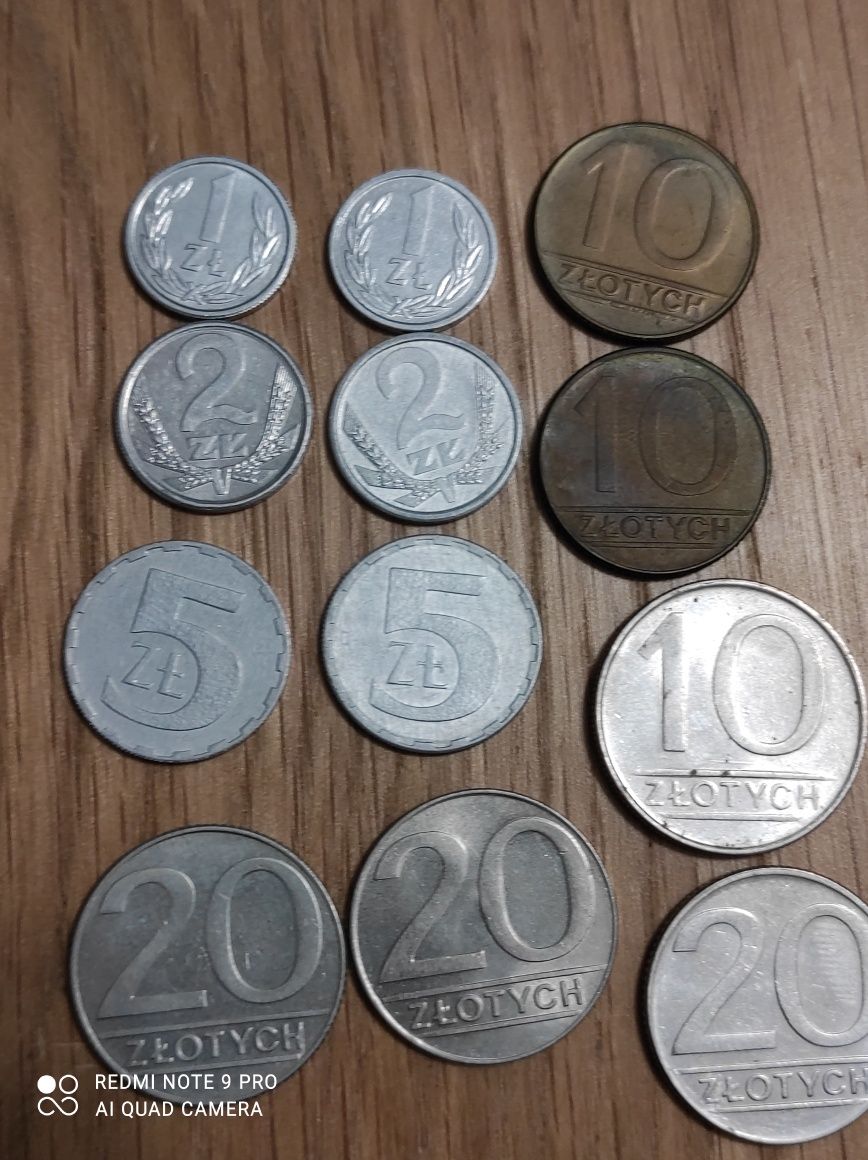 Stare monety PRL zestaw 89,90