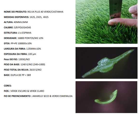 Relva artificial para Aplicadores Tapetes ou rolos completos