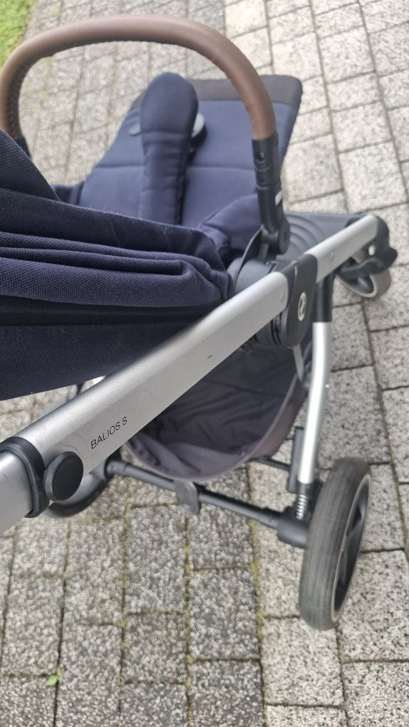 Wózek spacerowy cybex balios s lux na srebrnej ramie
