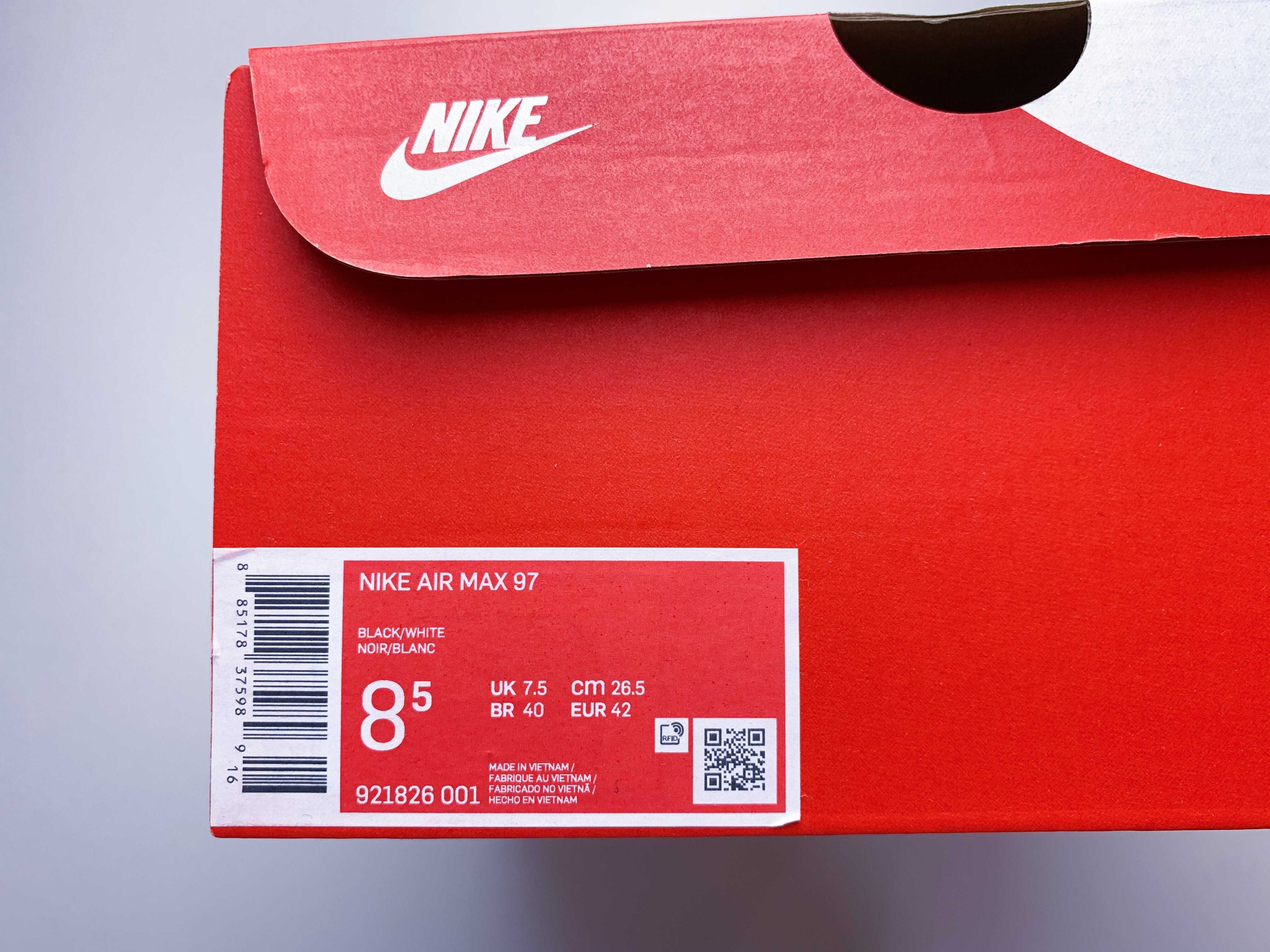 Nike Air Max 97 Black White triple 95 tn plus 8.5 42 26,5cm plus 1