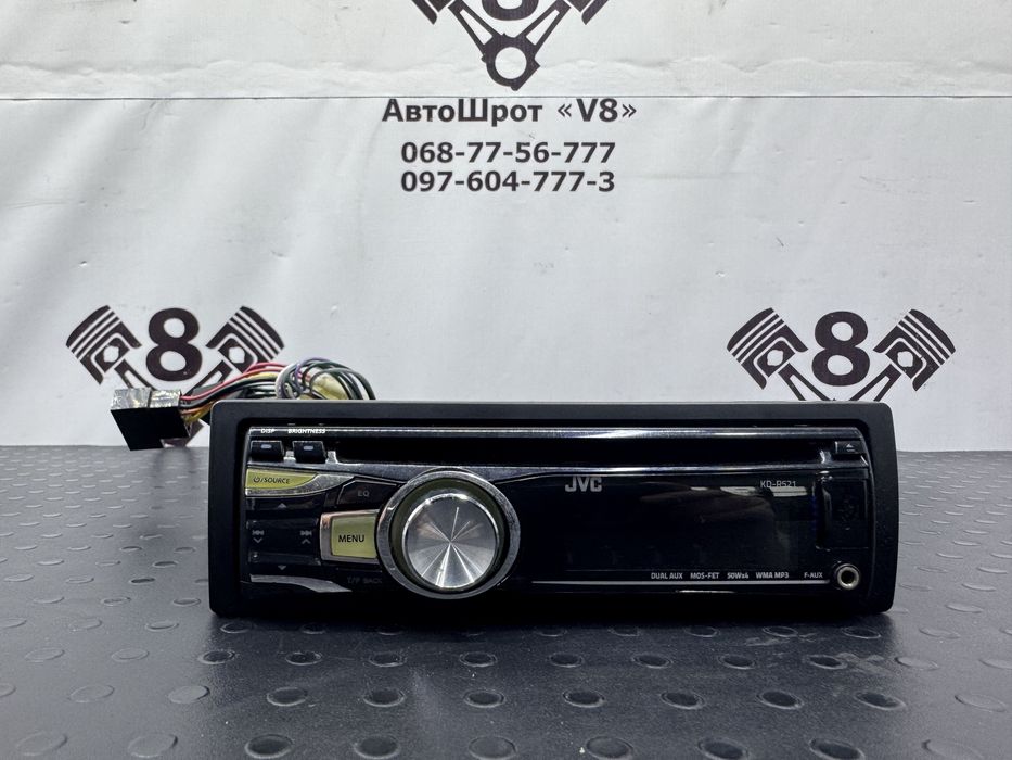 Радіо магнітола JVC KD-521 USB AUX CD MP3