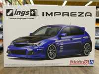 Aoshima N.35 Model Do Sklejania Subaru Impreza 2007r. STI  Skala 1:24