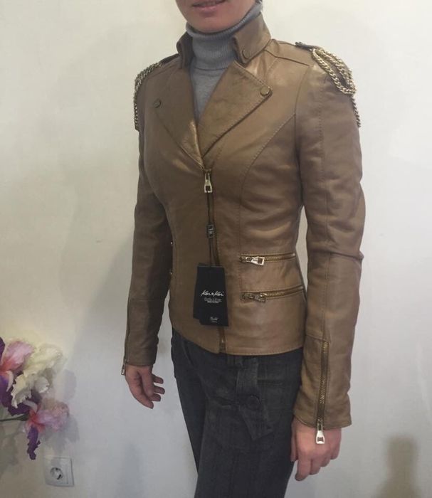 Куртка шкіряна нова косуха (Італія) р. XS