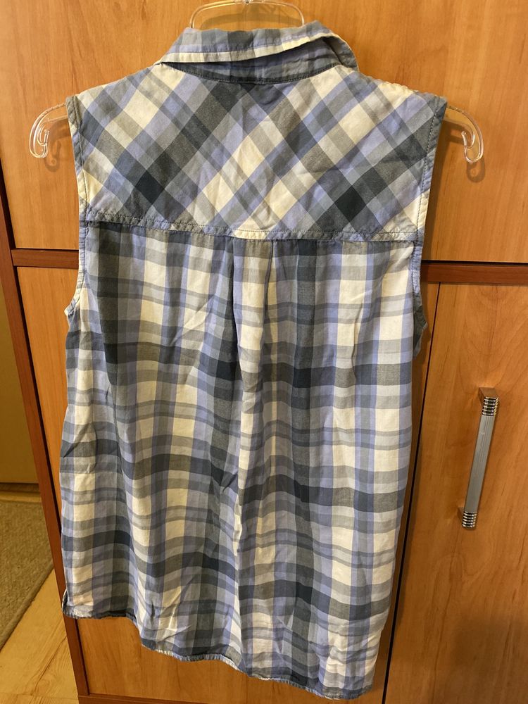Bluzka bezrękawnik kratka calvin klein M