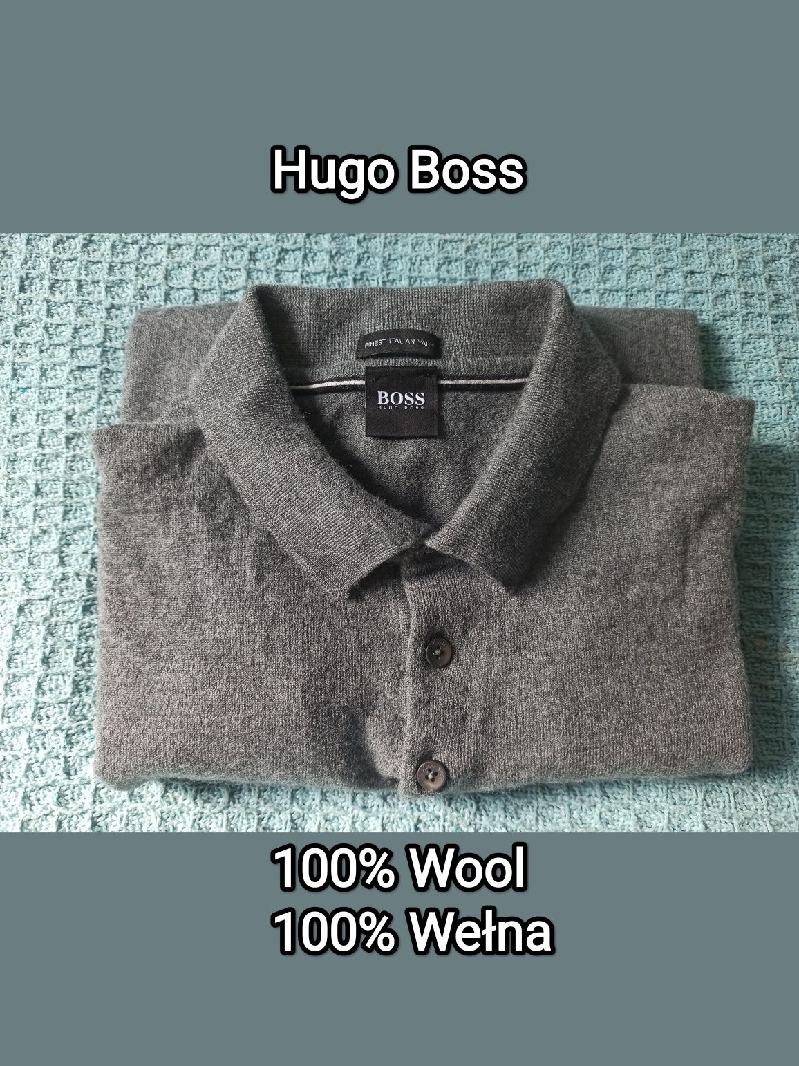 Sweter wełniany Hugo Boss