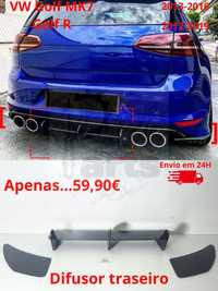 Difusor traseiro Volkswagen Golf Mk7 / Golf R