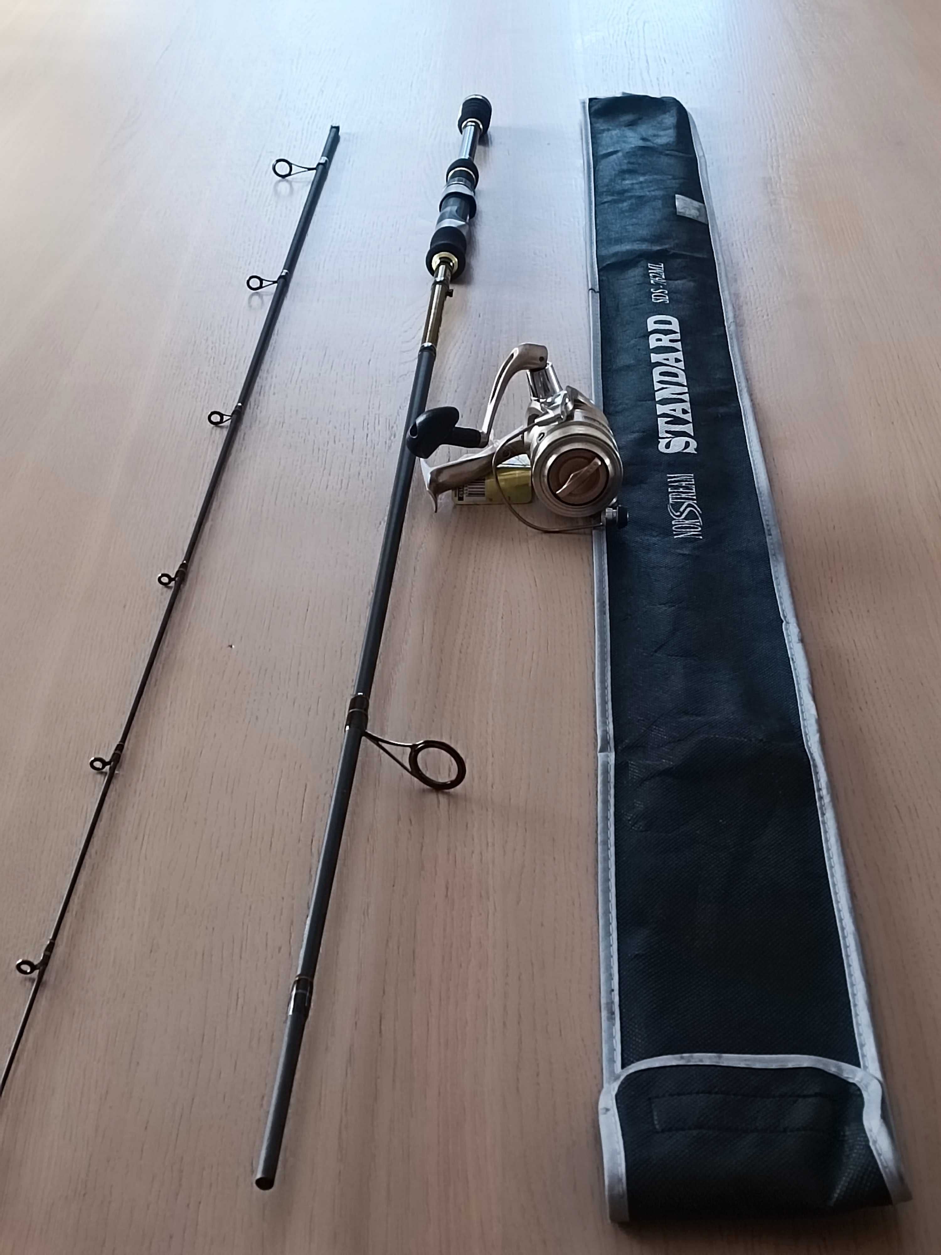 Спиннинг Norstream SDS 762ML Standart и катушка Daiwa 2500 с леской