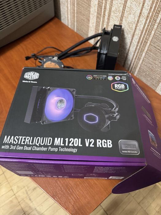Водяне охолодження rgb cooler master master liquid ml120