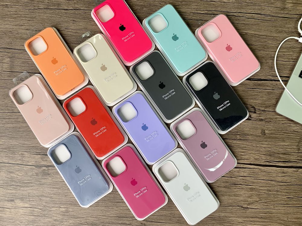 Чехол Silicone Case iPhone 13 Pro Силиконовый Айфон про закрытым низом