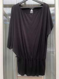 Czarna tunika bluzka beachwear z krótkim rękawem Gatta r. L/XL