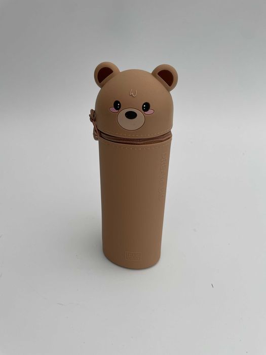 Piórnik silikonowy miś – uroczy design, dużo miejsca na przybory [597]