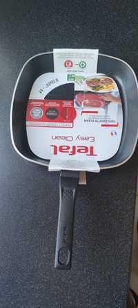 Patelnia Tefal Easy Cook & Clean 26 cm tytanowa nowa Kraków grillowa