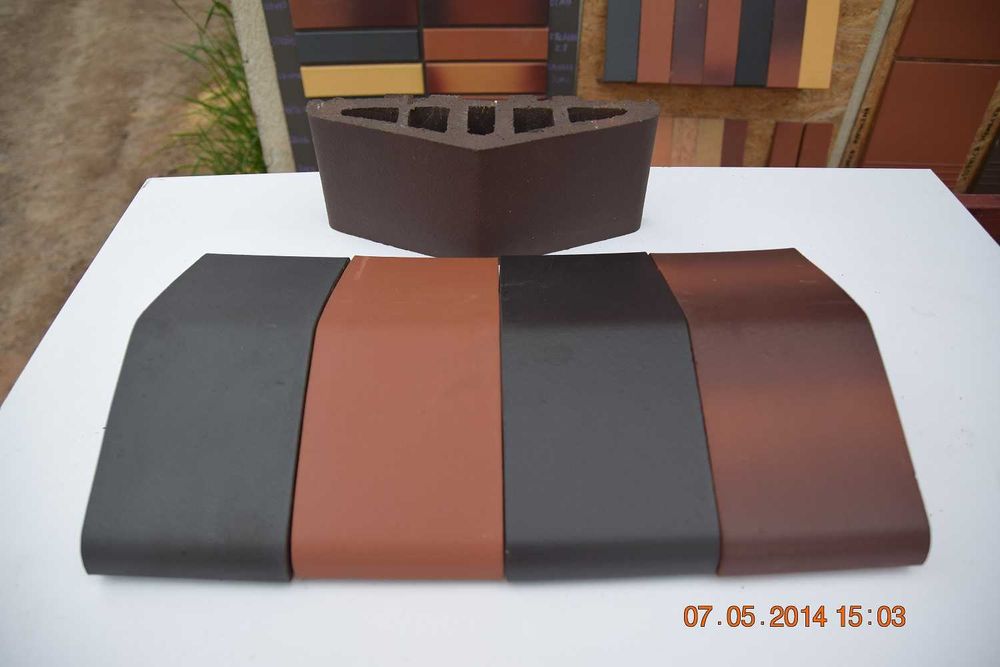Kształtka ceramiczna klinkier podmurówkę murek DD KOSMO CZERWONA