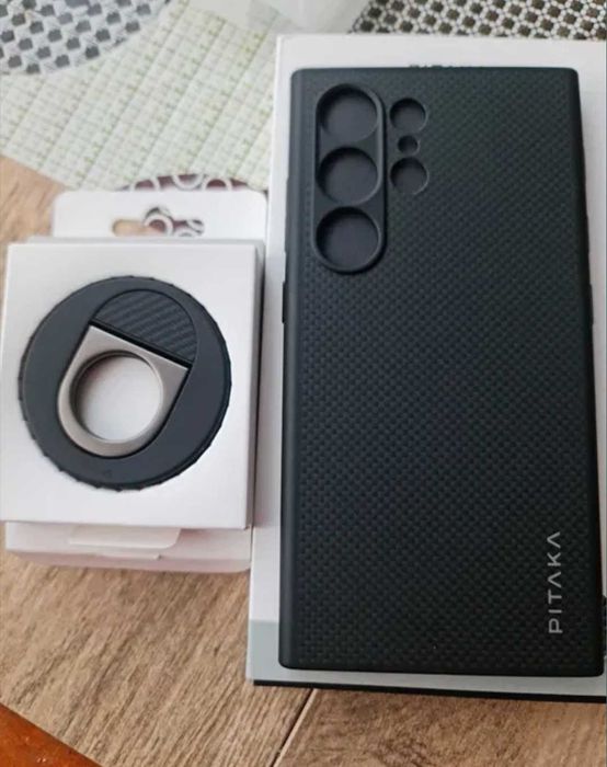 Etui pitaka galaxy s24 ultra TPU plus uchwyt magnes