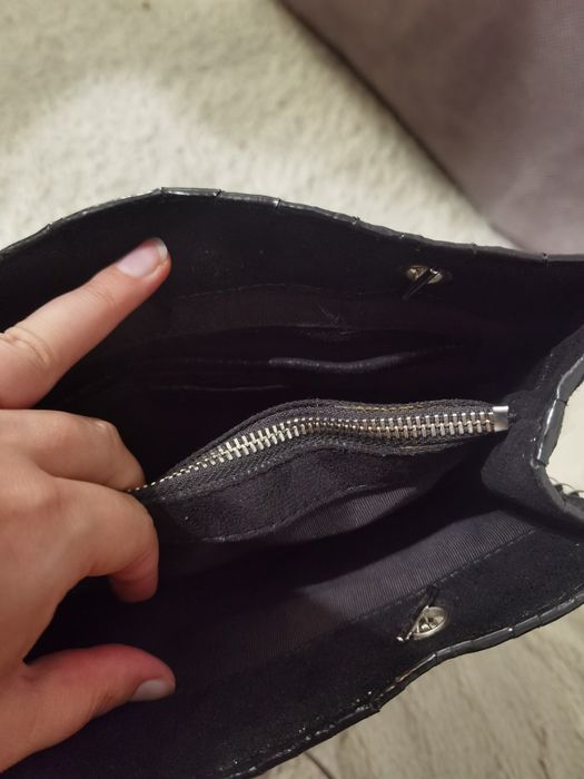 Torebka czarna perełki ZARA