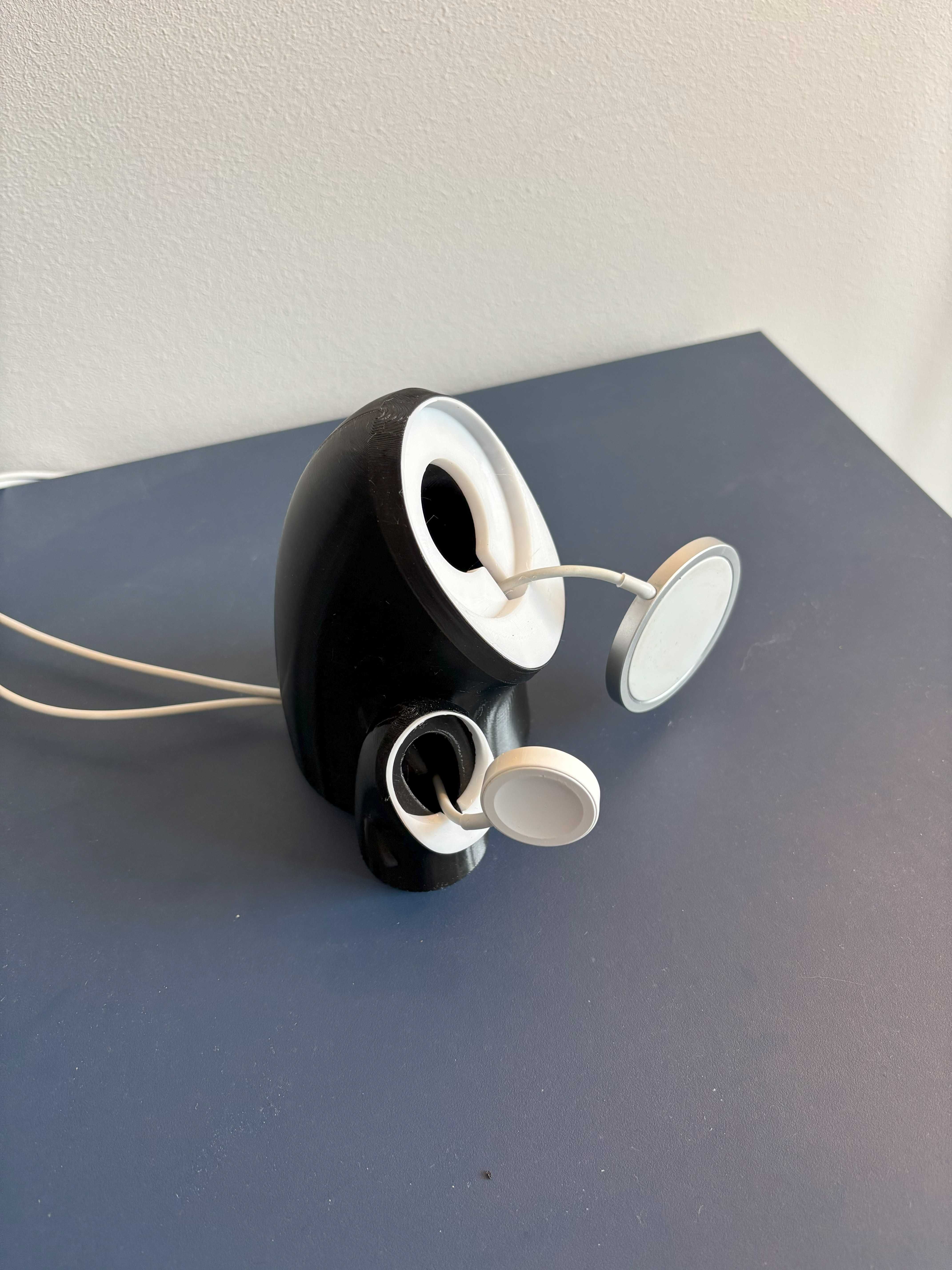 Podstawka do ładowarki iPhone iWatch MAGSAFE stojak figurka "NO Face"