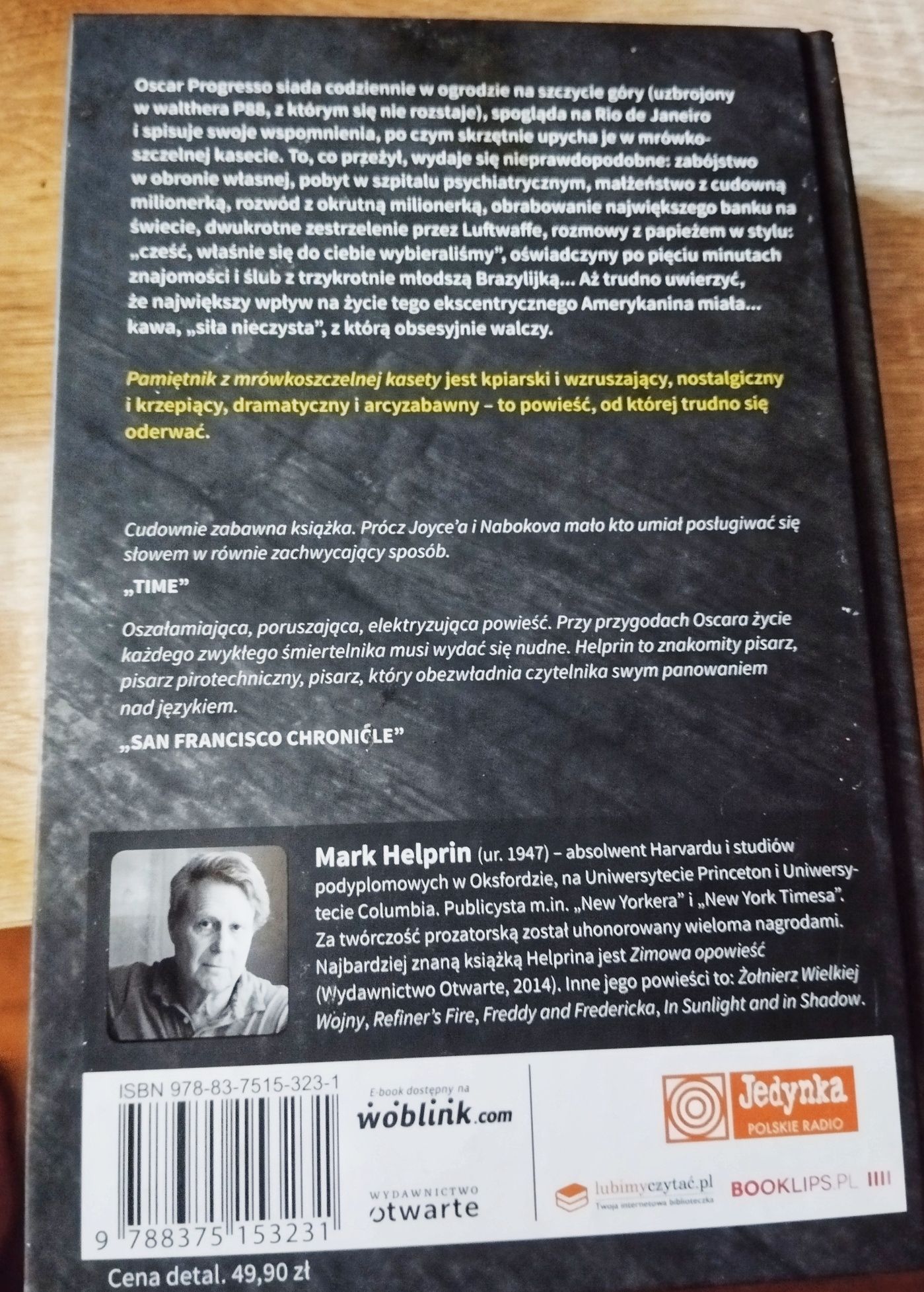 Książka. Mark Helprin. Pamiętnik z mrówkoszcelnej kasety.