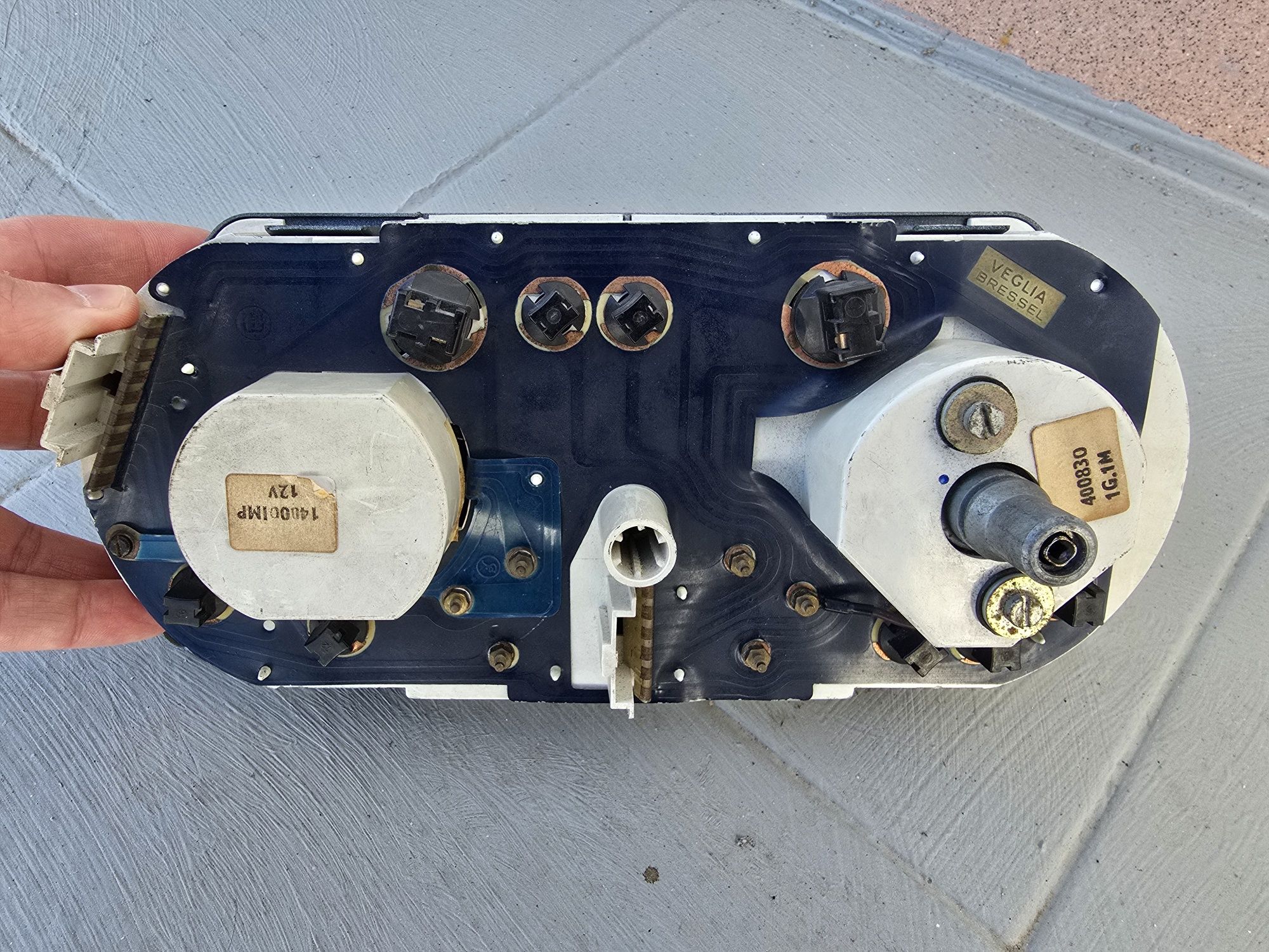 Quadrante Fiat 127 com conta rotações
