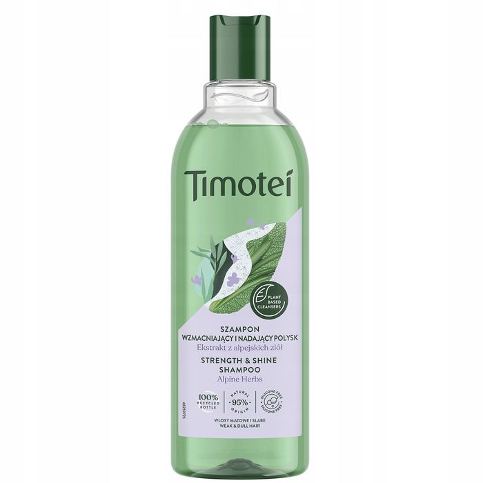 Timotei Wzmacniający i nadający połysk szampon do włosów  400ml