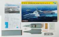 Kit de modelismo 1/700 do LCS Norte-americano USS Independence
