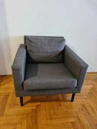 Ikea nowoczesny fotel szary Friheten