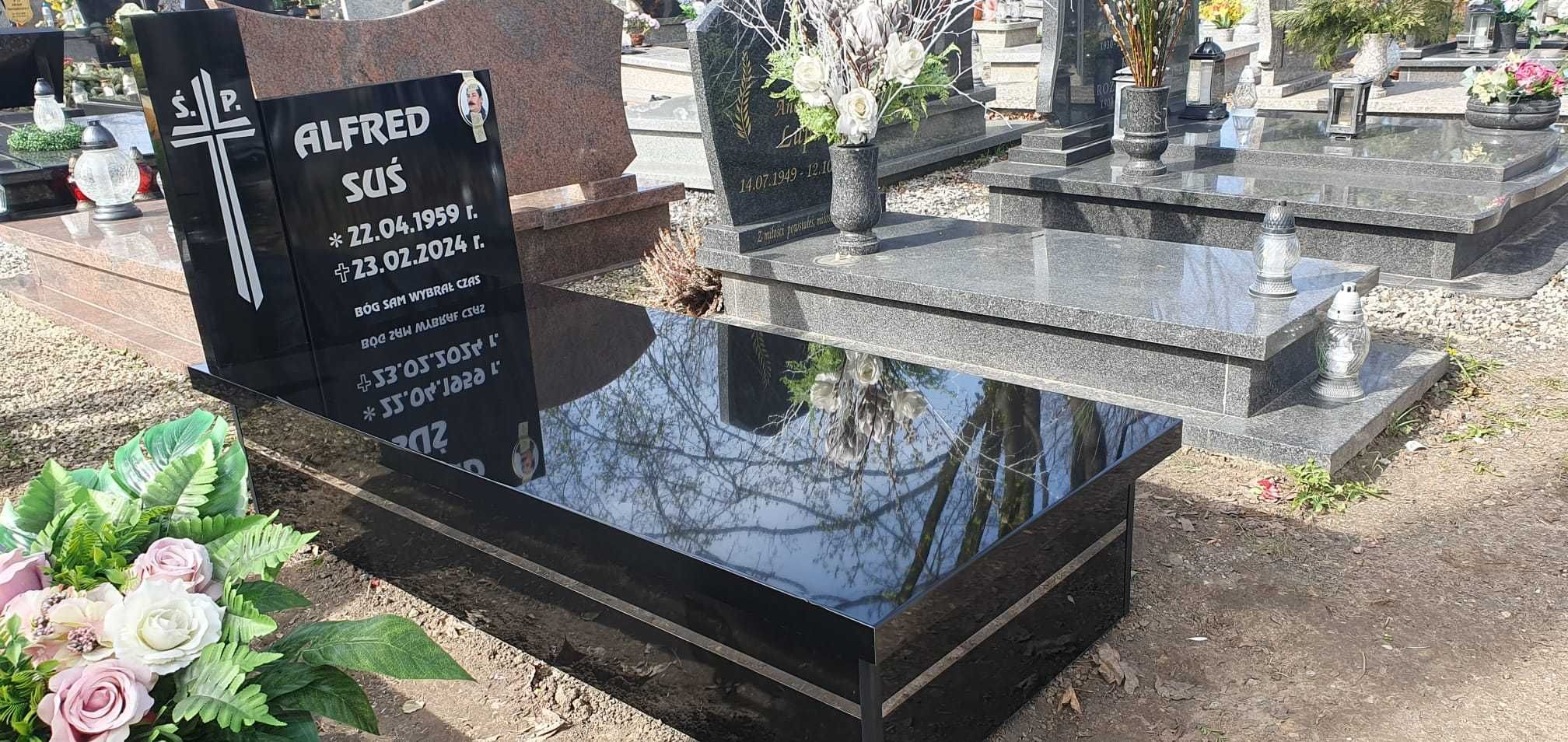 Pomniki z kompozytu. Tania alternatywa dla granitu. 2695zł.