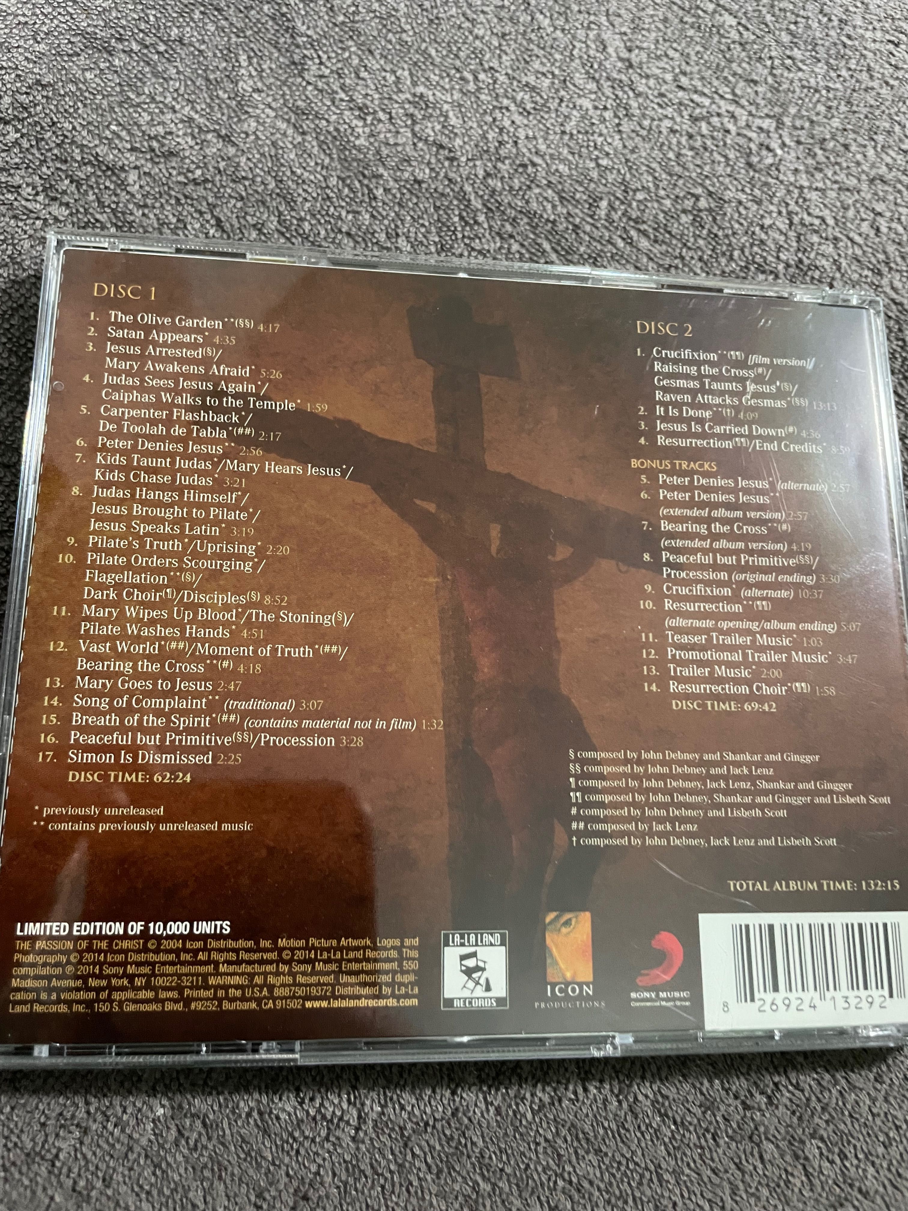The Passion of the Christ soundtrack Unikat dla konesera Pasja
