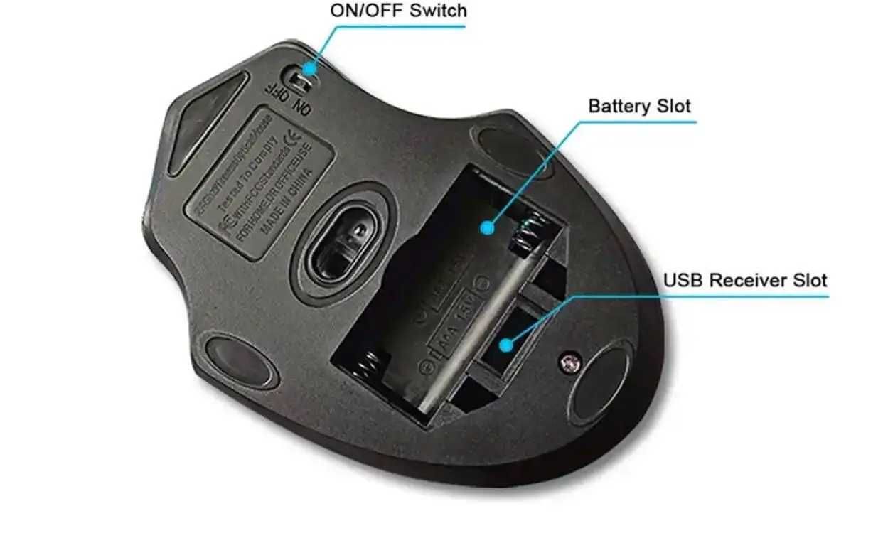 Бесшумная беспроводная мышь USB  игровая ЮСБ мышка
