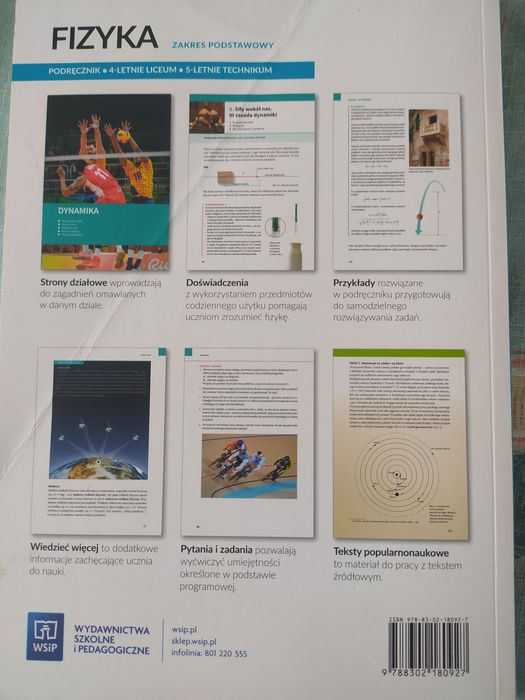 Podręcznik Fizyka 1 WSiP.