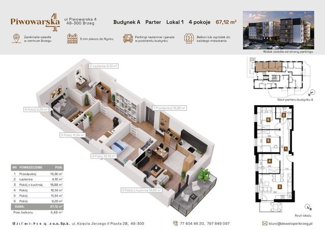 Mieszkanie o powierzchni 67,12 m2