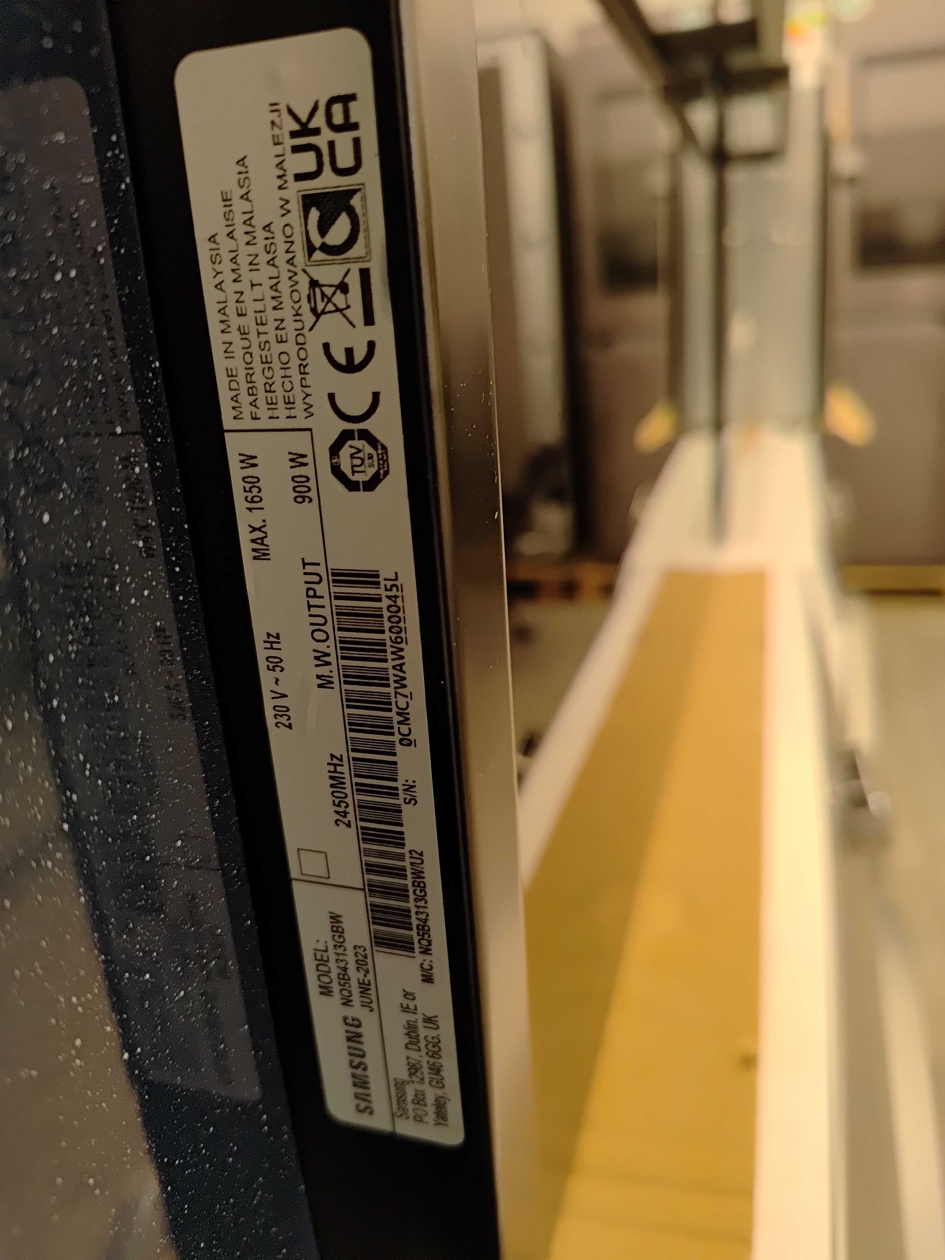 Mikrofalówka Samsung NQ5B4313GBW kuchenka mikrofalowa do zabudowy WiFi
