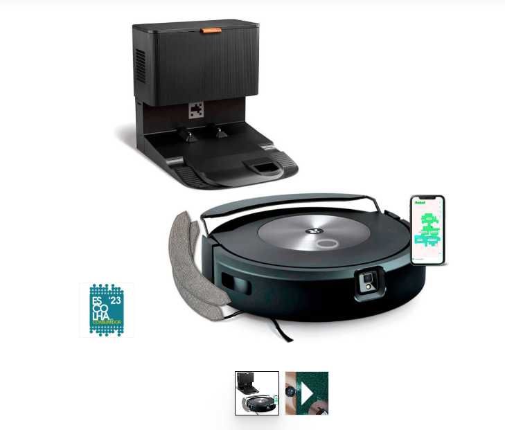 Aspirador Robô IROBOT Roomba Combo J7+ Preto (com extras)