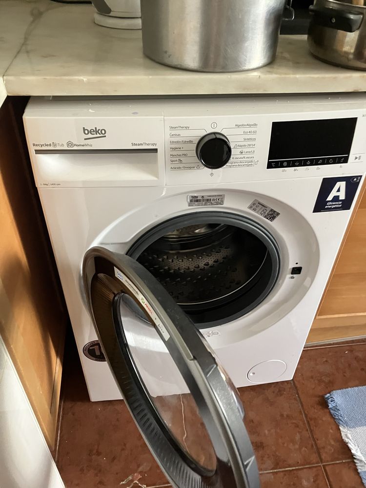Máquina de Lavar Roupa BEKO 9Kg 1400Rpm de 2025 como nova (ate 30/08!)