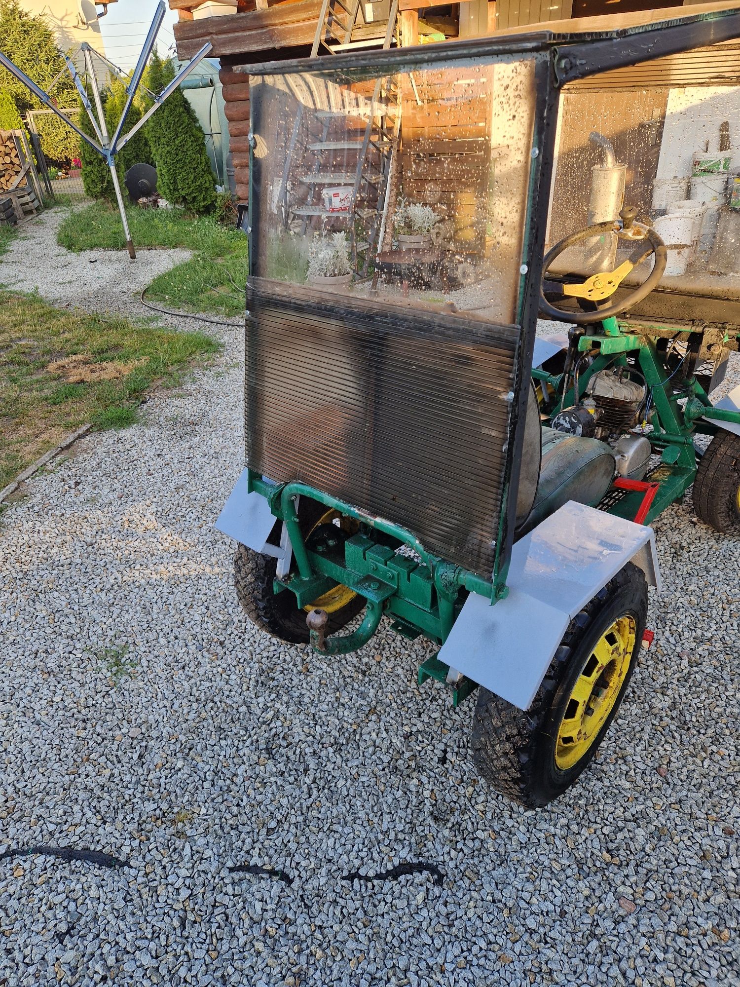 Traktorek sam na silniku Wsk 125