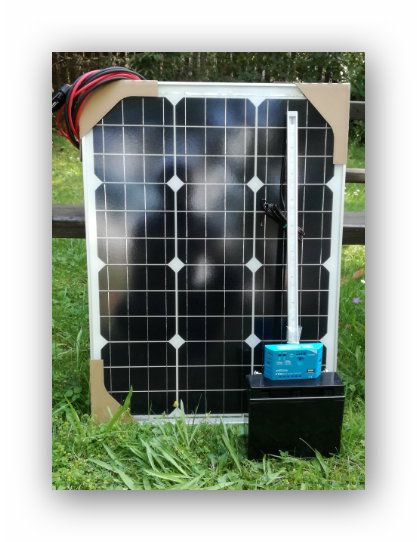 Zestaw Fotowoltaiczny ze światłem LED Działka Altana Domek Szałas