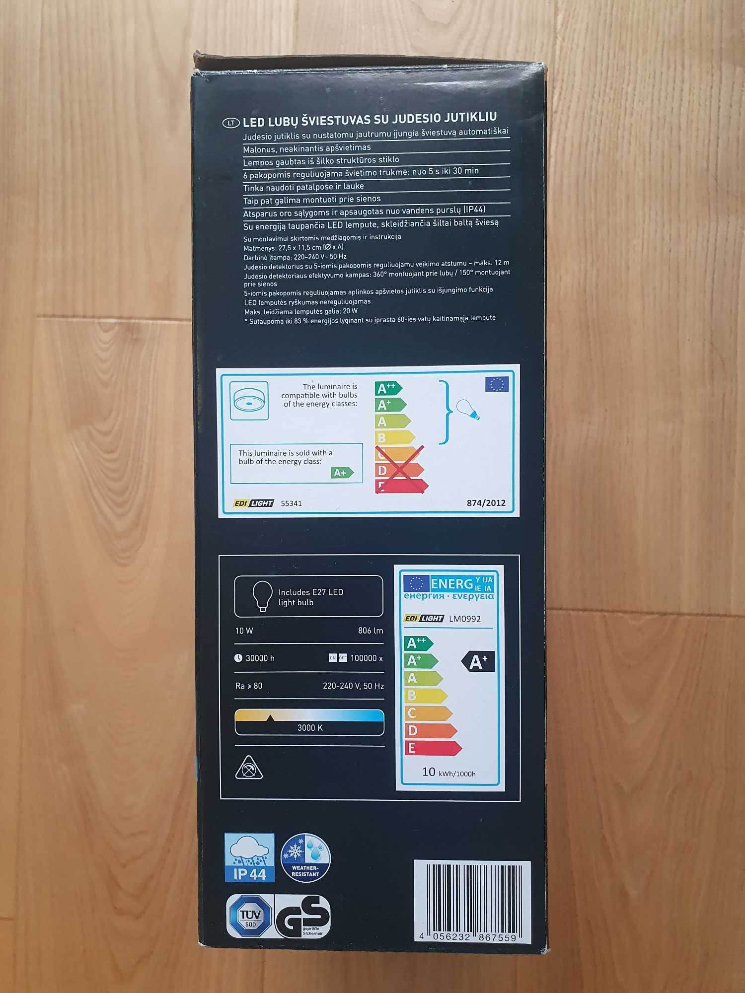 Plafon LED z czujnikiem ruchu