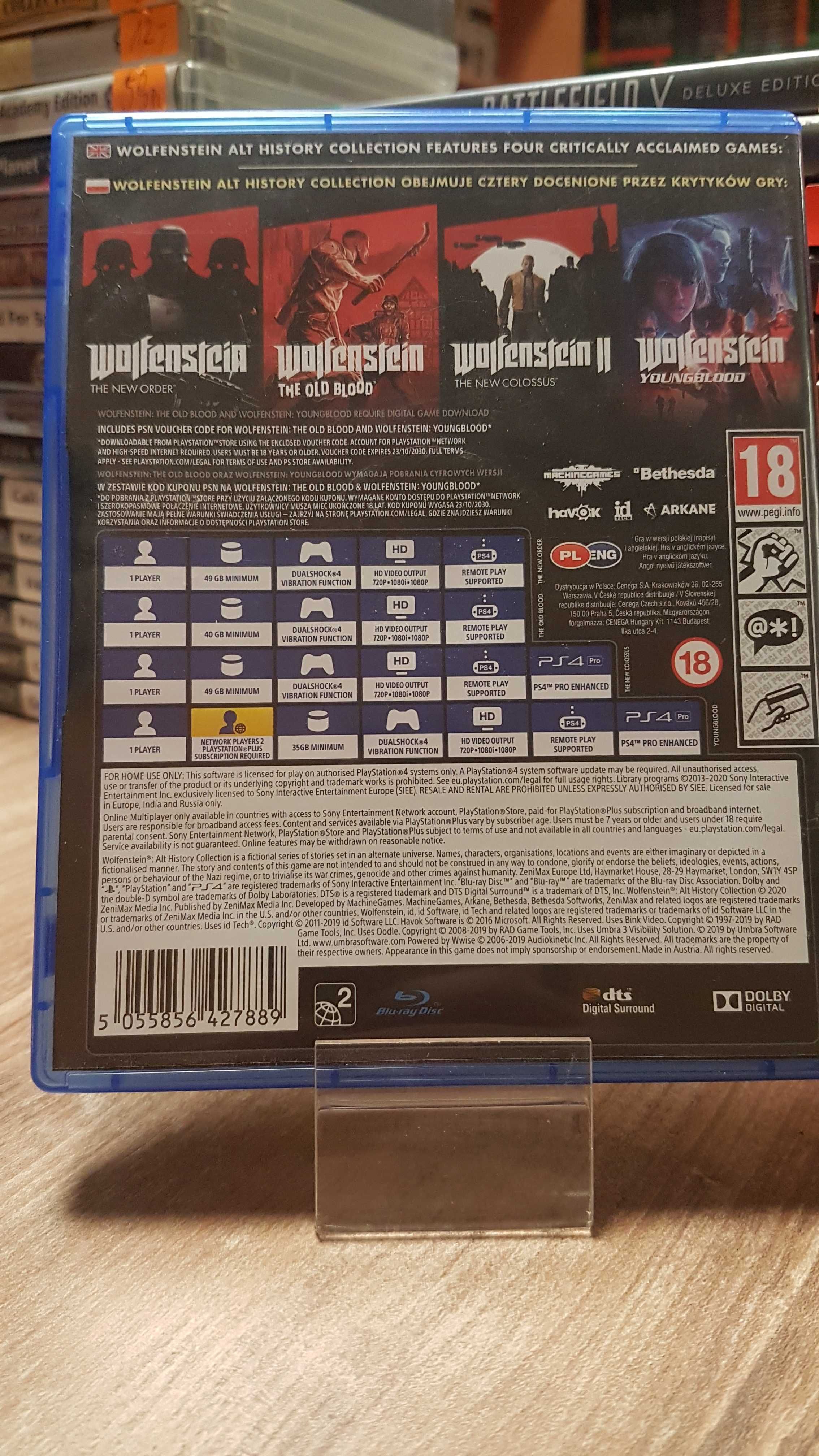 Wolfenstein: Alt History Collection PS4 PL, Sklep Wysyłka Wymiana