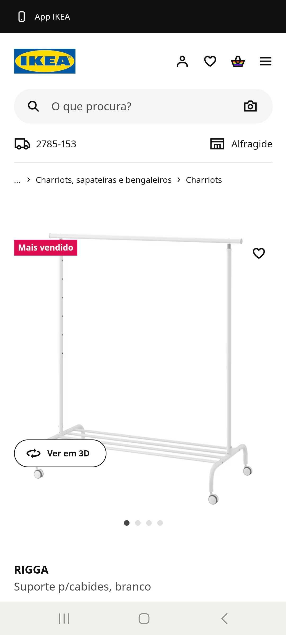 Ikea suporte de cabides Novo