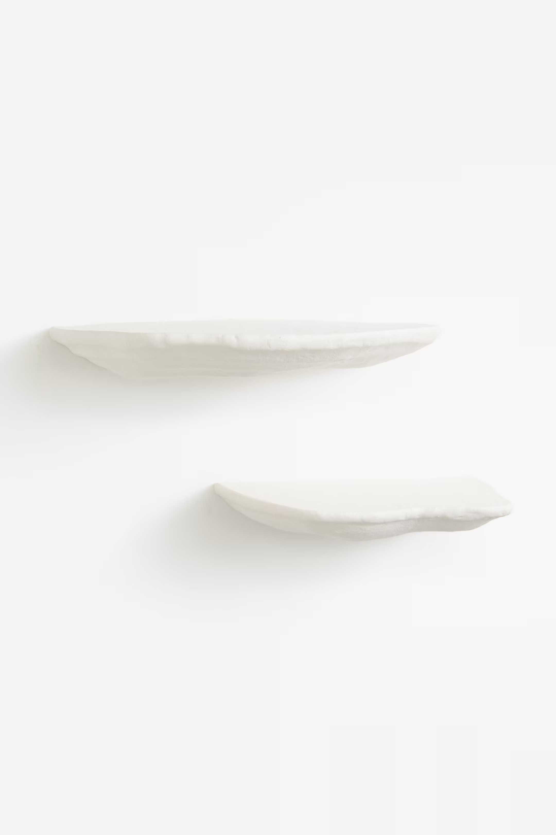 H&M Pack de 2 Prateleiras de Parede, em Metal - Branco - Novo