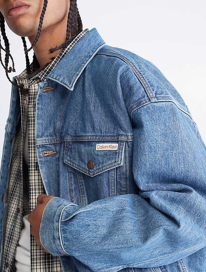 Calvin klein джинсовая куртка (ck denim jacket trucker) c америки M