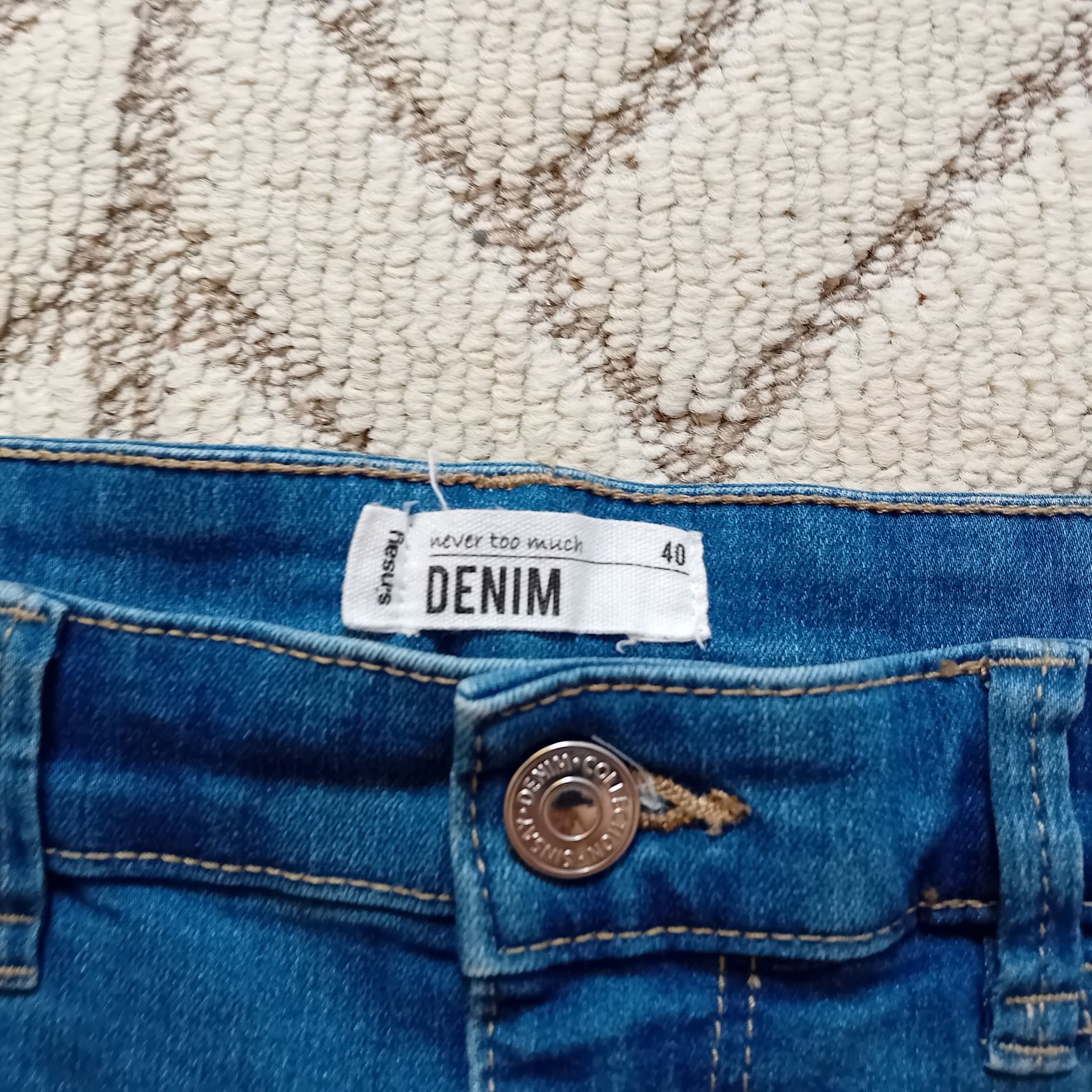 Spodenki krótkie Denim Sinsay