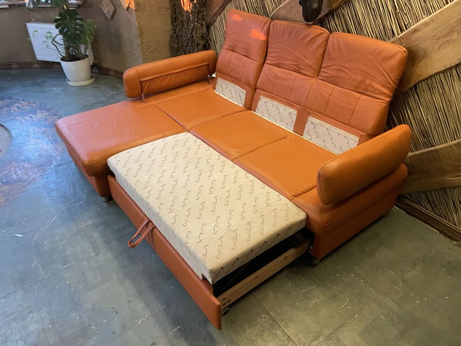 Шкіряний (кожаный)кутовий диван Gala Collezione (220х165)Стан ідеал