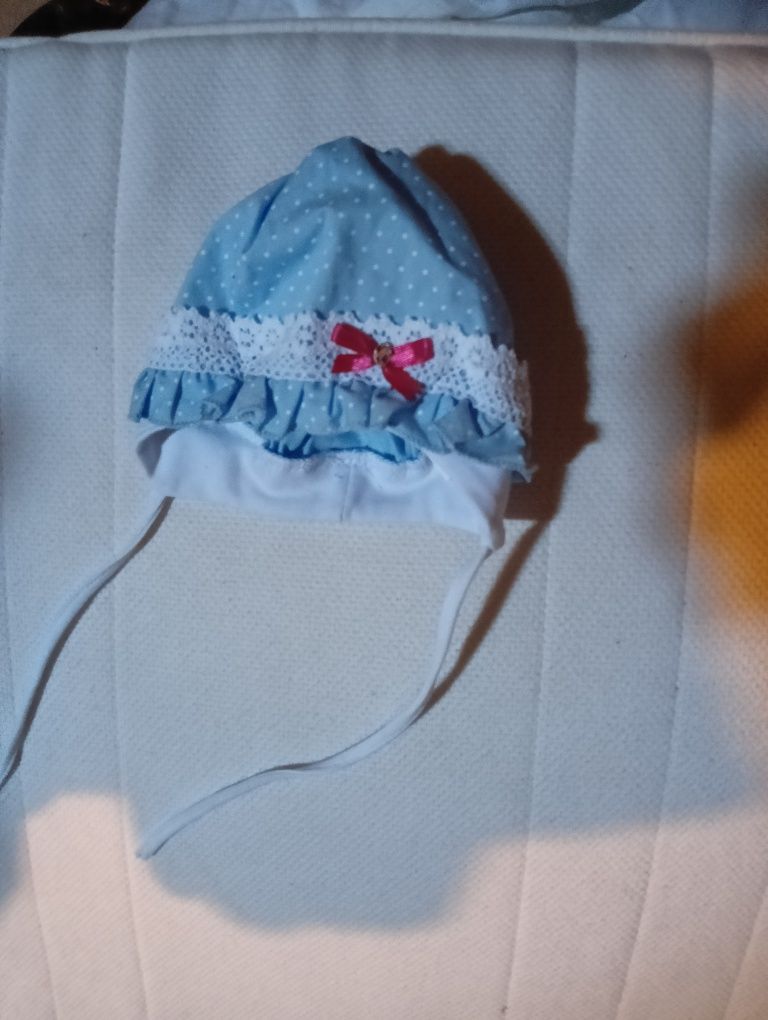 Letnia czapeczka dla dziewczynki rozmiar 38