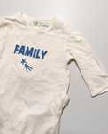 Babygrow Creme "Family" de Bebé Menino
