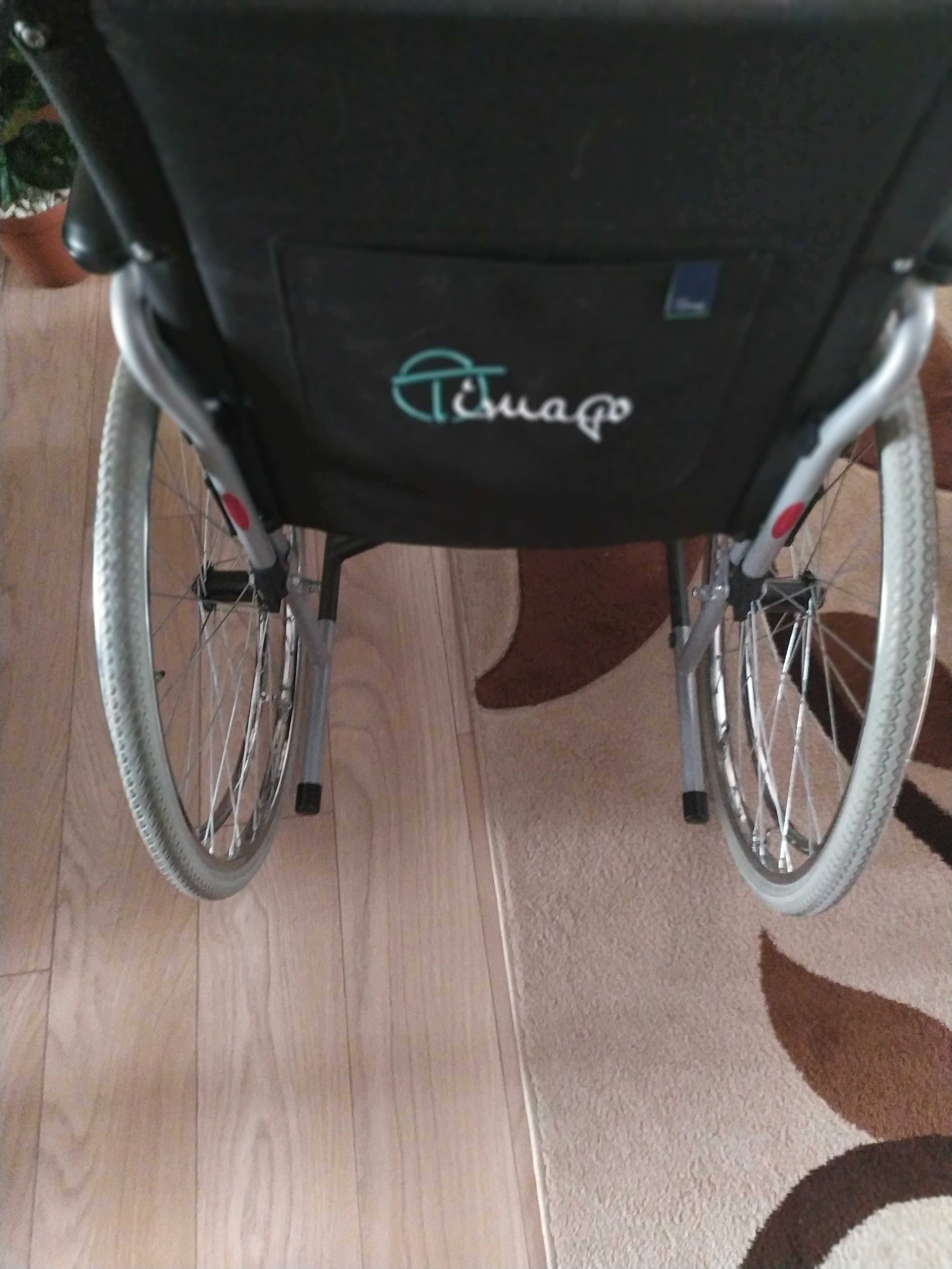 Wózek inwalidzki stalowy dla doroslych