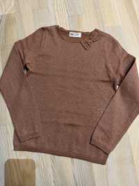 NOWY Sweter sweterek złoty H&M rozm 134-140